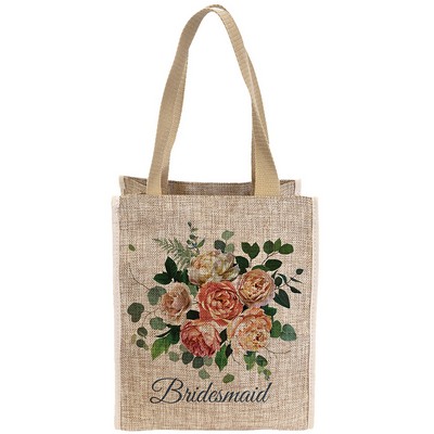 Burlap Gift Bag with Gusset