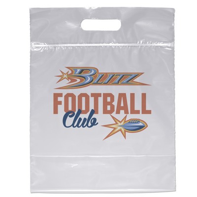 Zip-Close Die Cut Handle Bag - Dynamic Color