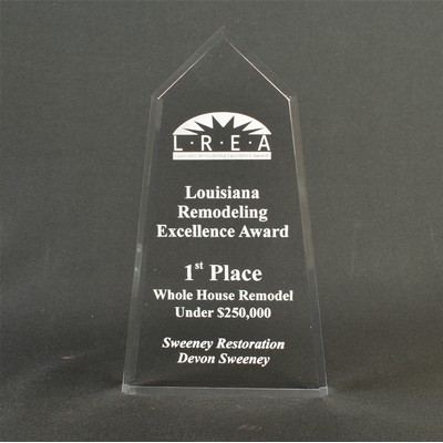 Acrylic Obelisk Award - Blank (4"x7"x3/4")