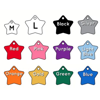 Stars Aluminum Tag - 100% MADE IN THE USA