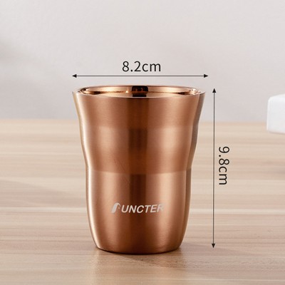 9 Oz. Rose Gold 304 Stainless Steel Cup