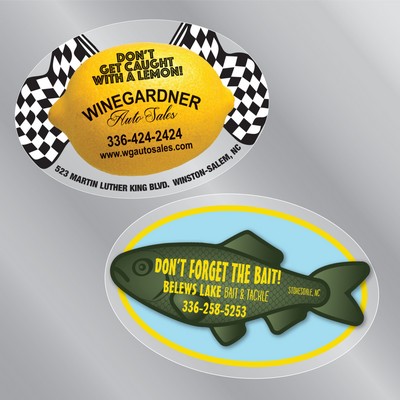 2" x 4" Oval Static Cling