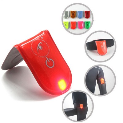 Running Strobe Cycling Walking LED Light Warning Reflector Outdoor Sports Reflective Magnetic Clip