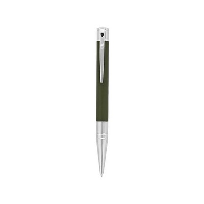 Luxury Line S.T.Dupont 'D' Initial Collection Matte Khaki & Chrome Ball Point
