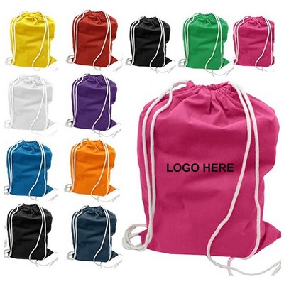Canvas Drawstring Backpack