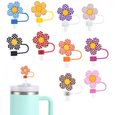 Flower Shape Dust Proof Straw Topper