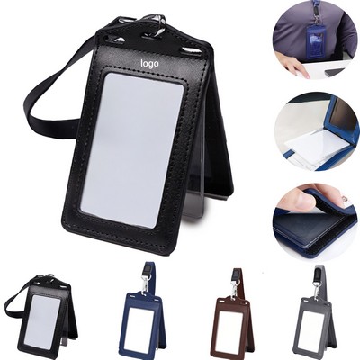 Leather Work Badge Holder