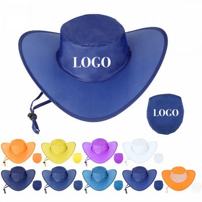 Polyester Foldable Halloween/Cosplay Cowboy Hat w/Storage Pouch