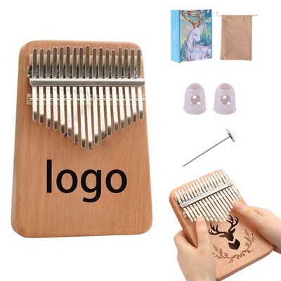 Wooden Kalimba Thumb Piano 17Keys For Kids Beginners