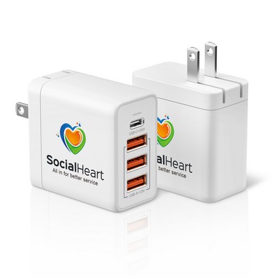 Cirtek® 4-Port 35W Fast Charging Wall Charger