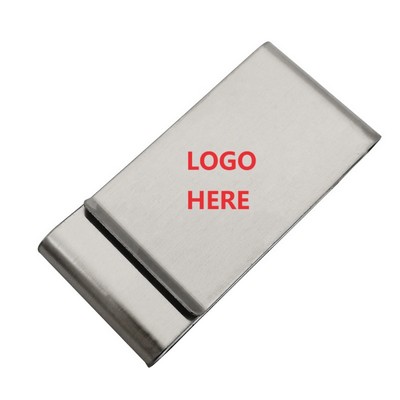 Slim Stainless Steel Cash Bills Metal Money Clip