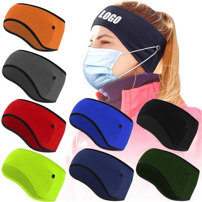 Fleece Earmuff With Buttons