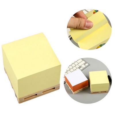 Sticky Note Cube With Mini Pallet