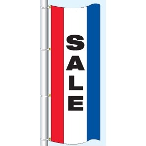 Single Faced Stock Message Free Flying Drape Flag (Sale)