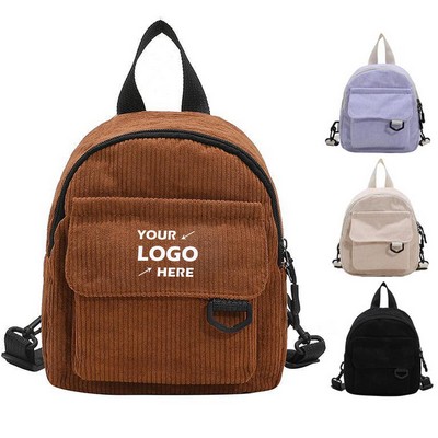 Mini Corduroy Backpack