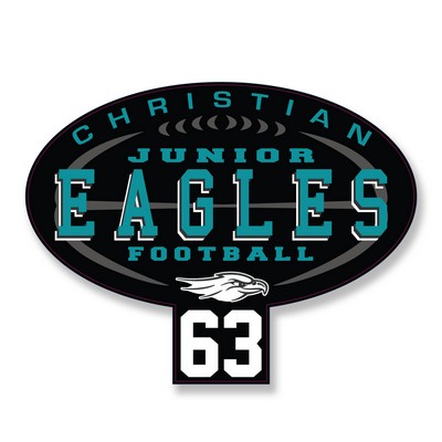 Decal On White Vinyl Material - Laminated For Extended Outdoor Use (7"X10")