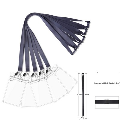 Lanyard for Id Badges Flat Lanyard with Badge Clip