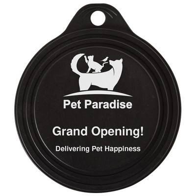 Black Pet Canned Food Lid (3.375" x 0.5")