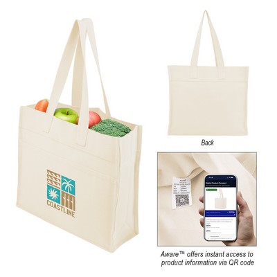 Aware™ 4 Oz. Recycled Cotton Tote Bag