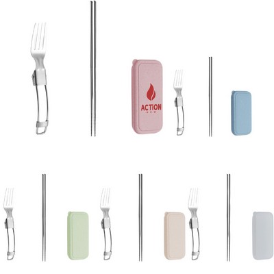 Foldable Picnic Cutlery Set&Forks &Chopsticks