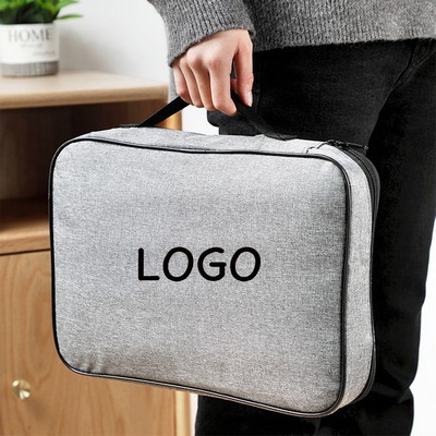 Waterproof Zipper File Bag with Lock