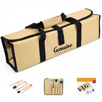 5Pcs BBQ Tool Set with Carrying Bag