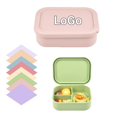Portable Three-compartment Lunch Box