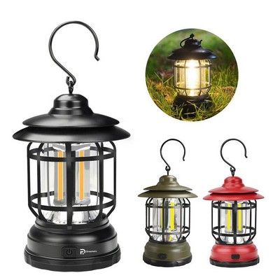 Retro Camping Lantern Light