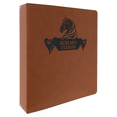 Rawhide Leatherette 3 Ring Binder with 2" Slant D Rings