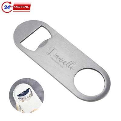 Small Stainless Steel Bottle Opener with Handle