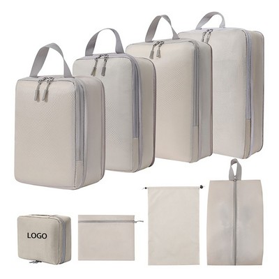 Eight-Piece Set Of Durable Travel Storage Bags