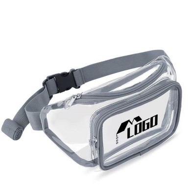 Clear PVC Waist Bag Stadium Approved Fanny Pack