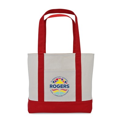 Large Canvas Tote - Red