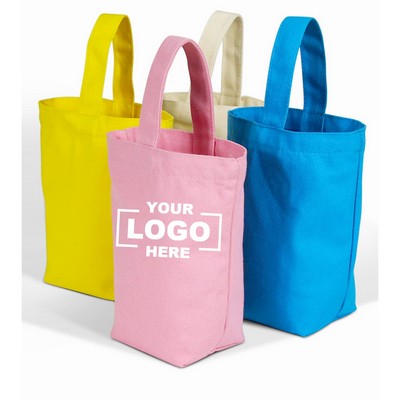 Compact Canvas Tote Bag with Single Handle.
