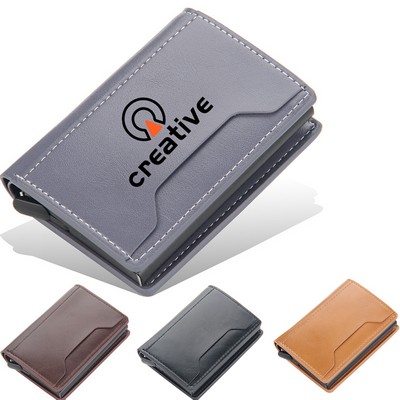 Men's Anti-theft Self-elastic Card Wallet