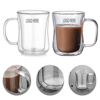 Double Insulated Wall Mug Coffee Cup With Handle