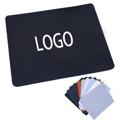 PVC Solid Color Leather Mouse Pad