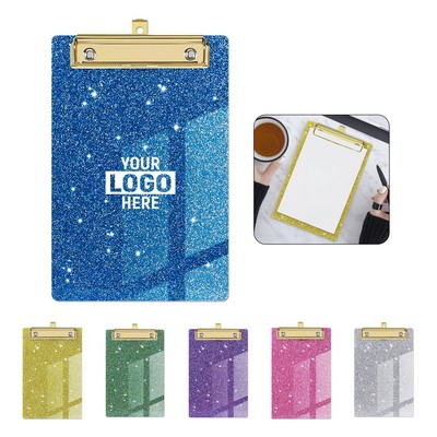 Acrylic Glitter Clipboard