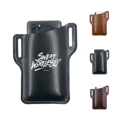 Men's Vintage Leather Cellphone Holster