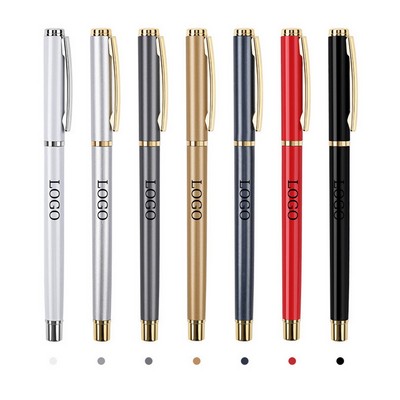 Premium Liquid Gel Pen Gold Barrel