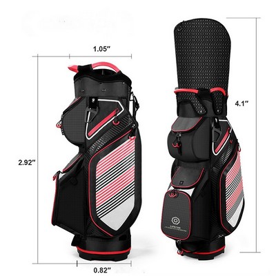 Golf Cart Bag 14 Way Organizer Divider Top with Handles