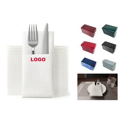 Biodegradable Disposable Cutlery Bag Napkin.