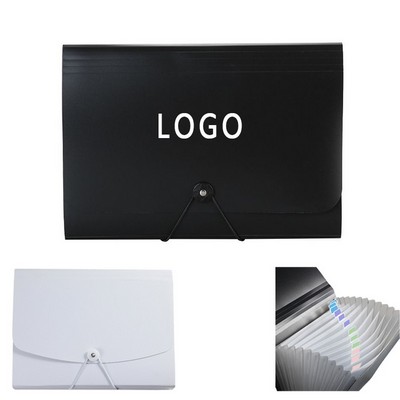 Multi-layer Accordion Folder With Elastic Closure