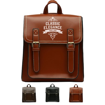 Elegant PU Leather Daypack