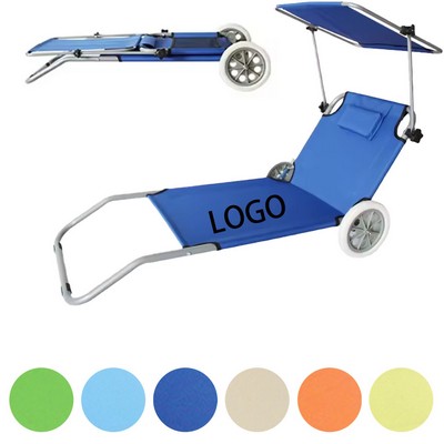 Wheeled Folding Beach Chair