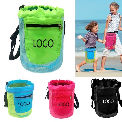 Custom Children's Beach Storage Adjustable Mesh Waist Bag