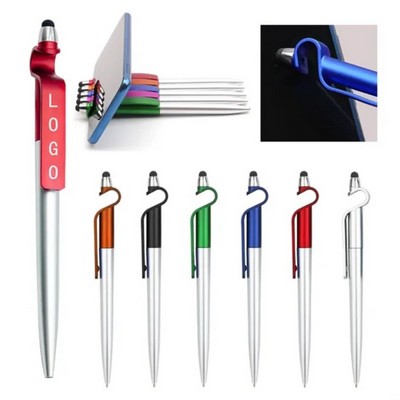 Slim Touch Screen Ballpoint Pen For 3-In-1 Phone Stand