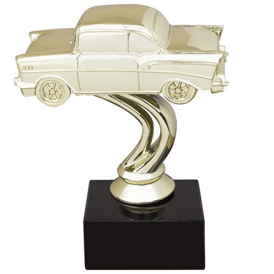 4 1/4" Chevy Figure on Black Marble Base
