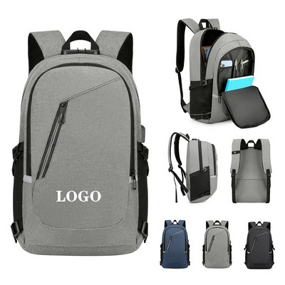 Anti-Theft Laptop Backpack with USB Chargi