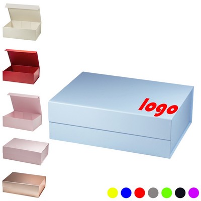 Foldable Paper Gift Box w/ Magnetic Buckle